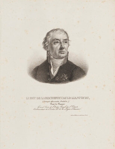 François Alexandre Frédéric, duc de La Rochefoucauld-Liancourt NPG D15365