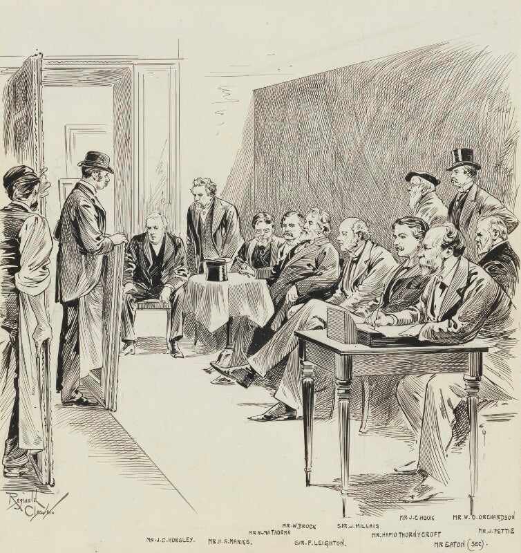 Selecting committee, royal academy, circa 1892 npg 4245