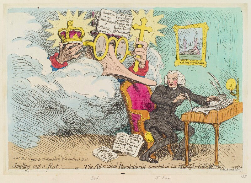 'smelling out a rat;   or   the atheistical revolutionist disturbed in his midnight 'calculations'' npg d12411