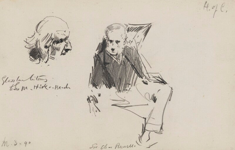 William ewart gladstone; charles arthur russell, baron russell of killowen npg 2318