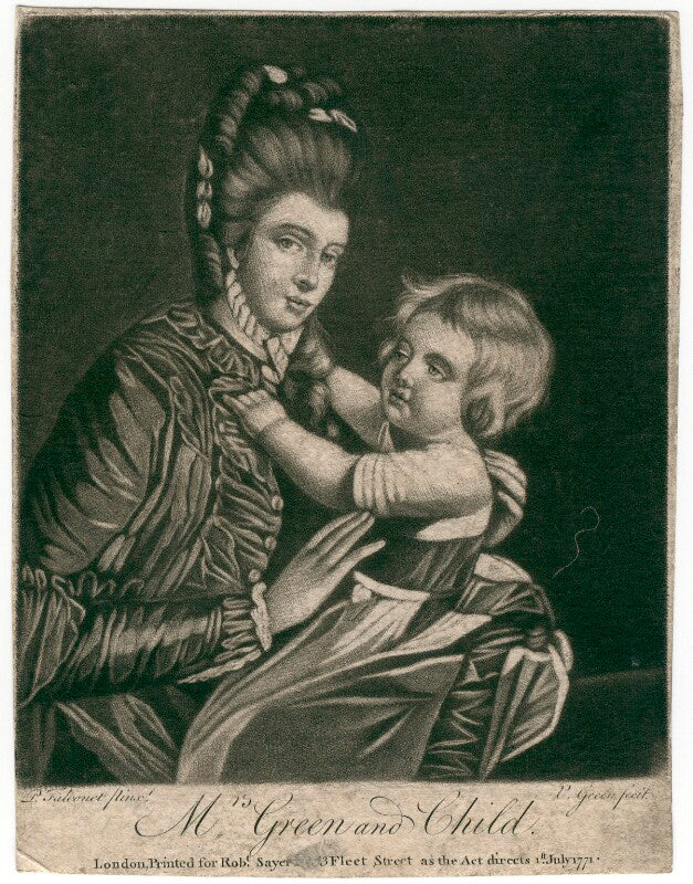 'mrs green and child' (mary green; rupert green) npg d2486