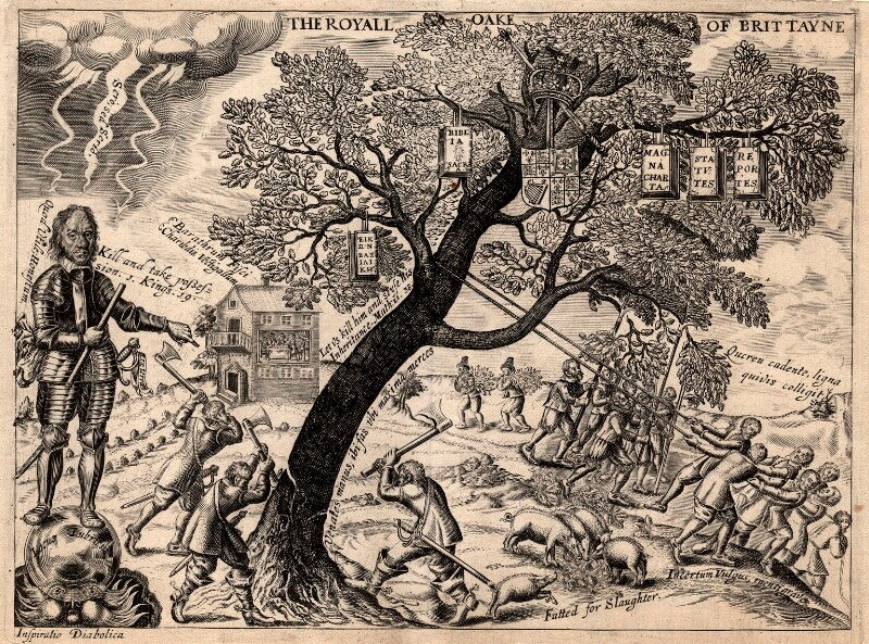 Oliver cromwell ('the royall oake of brittayne') npg d1322