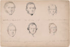 W.W. Ellwood; Alexander Gray; Miss Maynard; possibly Saunders Alex Smith; possibly Peart Robinson; Miss Boston NPG D23313(3)