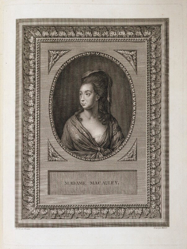 Catharine macaulay (née sawbridge) npg d20464
