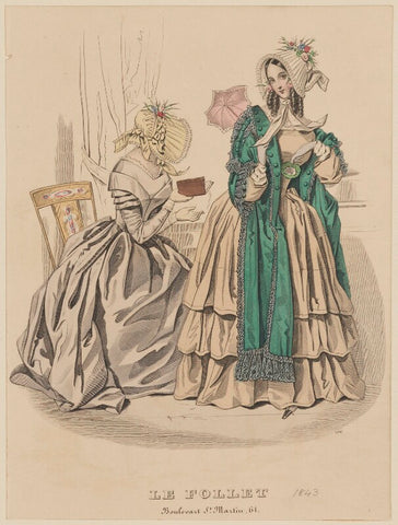 Walking dress, June 1843 NPG D47920