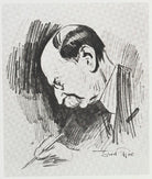 Sir Aston Webb signing the minutes NPG D43146