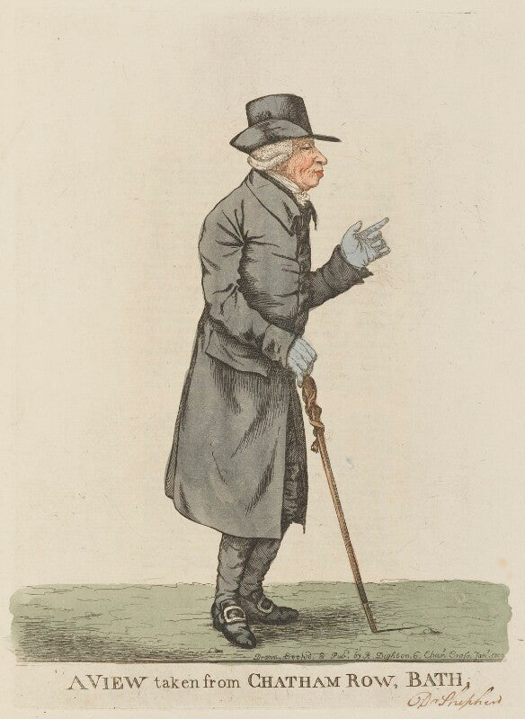 John shepherd ('a view taken from chatham row, bath') npg d14208