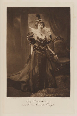 Helen Venetia (née Duncombe), Viscountess D'Abernon as a Genoese Lady, after Vandyck NPG Ax41083