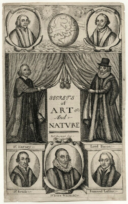 Alexander reid in the title page to "secrets of art and nature" (1660) npg d27280