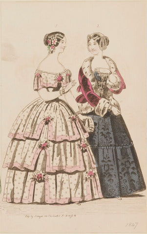 Ball and evening dresses, March 1847 NPG D47966