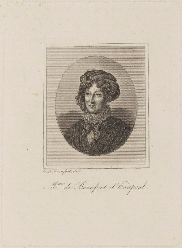 Anna marie de montgeroult, comtesse de beaufort d'hautpoul npg d15930