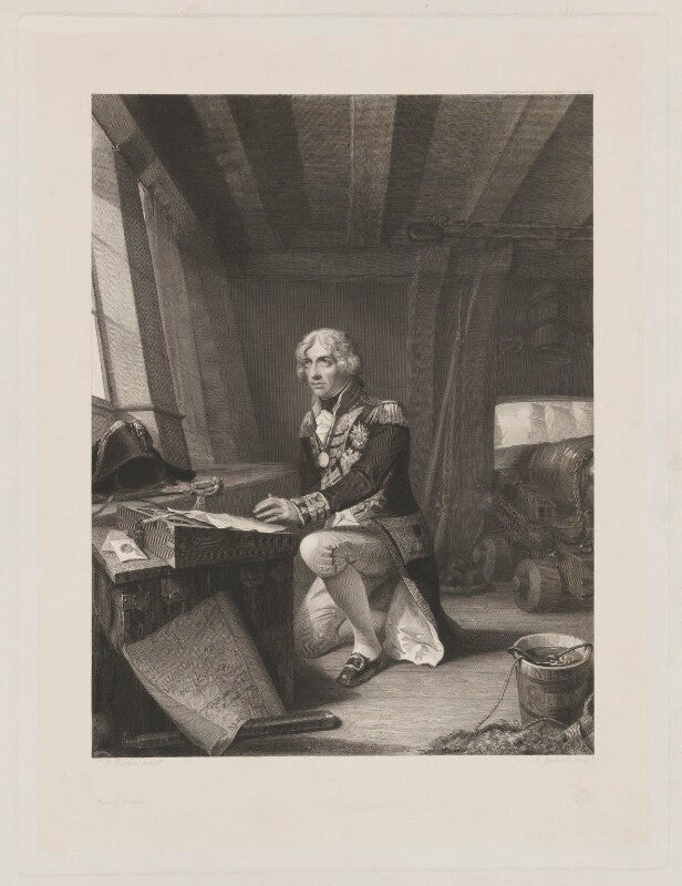 Nelson at prayer, on going into battle at trafalgar (horatio nelson) npg d38495