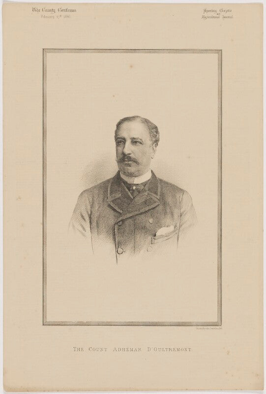 Adhémar louis frédéric ghislain, comte d'oultremont de duras npg d46168