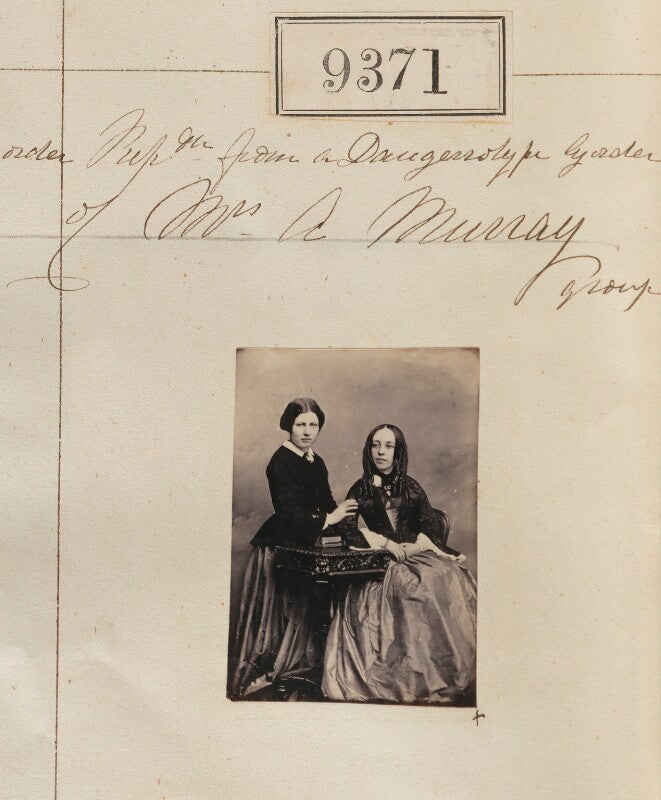 'reproduction from a daguerrotype by order of mrs a murray' npg ax59177