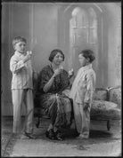 Brian Colin Laurence; Lady Sybil Laurence (née Stopford); Desmond Roger Laurence NPG x124753