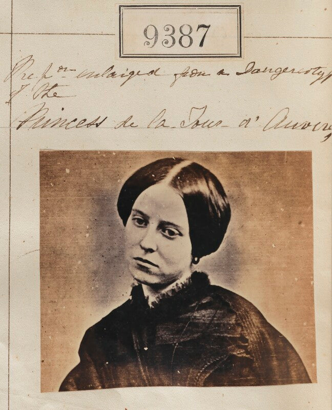 Princess de la tour d' auvergne ('reproduction enlarged from a daguerrotype of the princess de la tour d' auvergne') npg ax59193