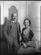 Sir Joseph William Bhore; Margaret Wilkie (née Stott), Lady Bhore NPG x151318