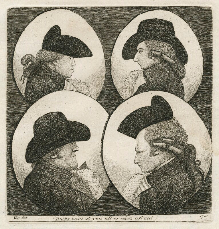 'four bucks' (dr eiston; (girolamo) hieronymo stabilini; francis macnab; captain mckenzie) npg d20492