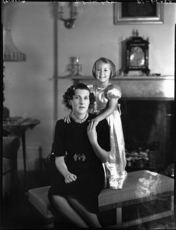 Elizabeth ('betty') sarah polk (née shaughnessy), lady grenfell; hon. caroline sarah aline mieczkovski (née grenfell); npg x153229