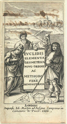 Frontispiece to 'Euclidis Elementa Geometrica Novo ordine ac Methodo Fere Demonstrata' NPG D22984