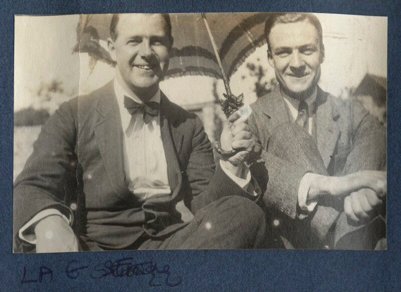 Leonard alfred george strong and an unknown man npg ax141356