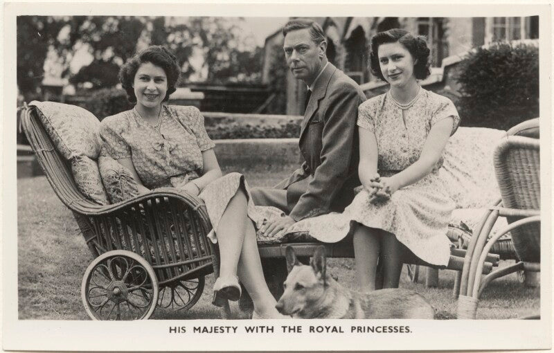 'his majesty with the royal princesses' (queen elizabeth ii; king george vi; princess margaret) npg x193082