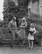 Miriam Edna (née Ludford), Lady Stapleton; Miles Talbot, 9th Baron Stapledon; Susan Penelope Fulford-Dobson (née Stapleton) NPG x78443