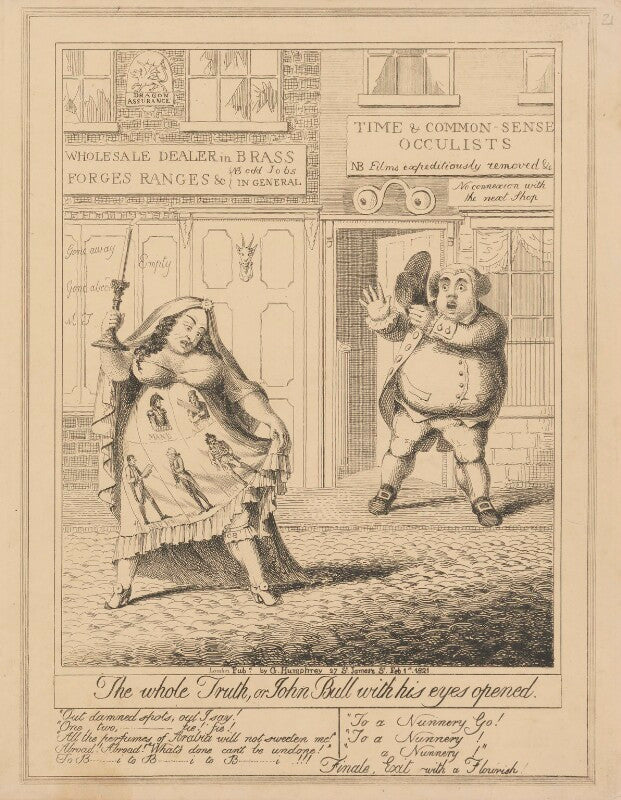 The whole truth, or john bull with his eyes opened (princess caroline of brunswick wolfenbüttel) npg d17916b