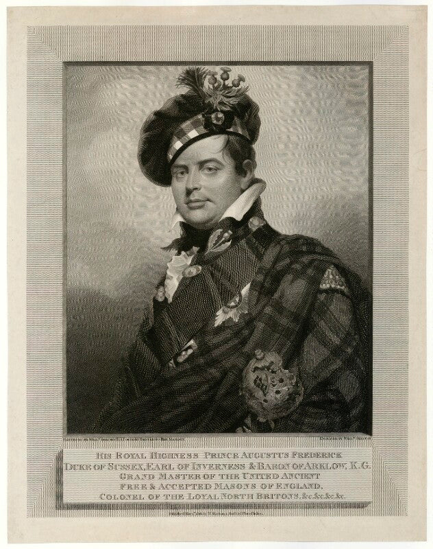 Prince augustus frederick, duke of sussex npg d33238
