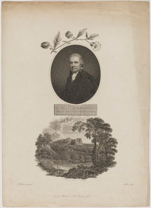 Daniel rutherford with 'a distant view of edinburgh' npg d39950