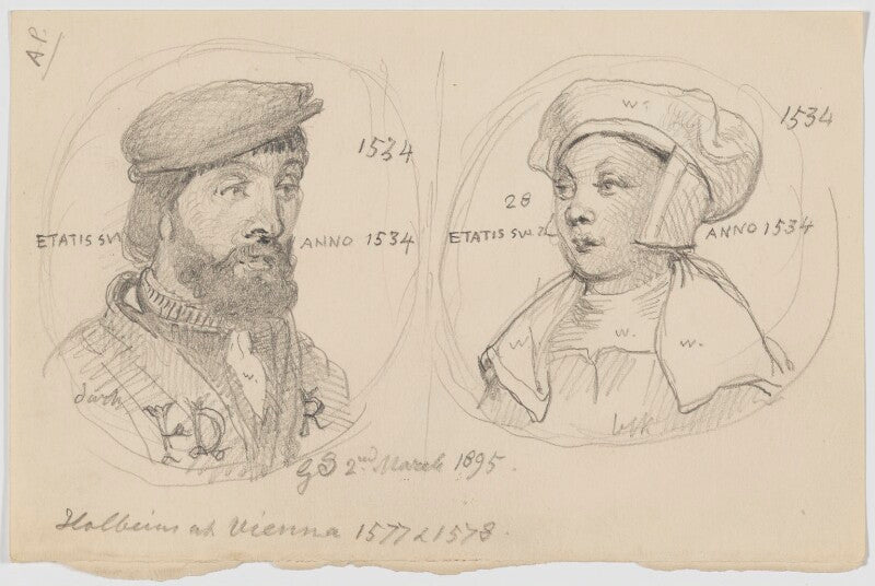 Unknown man with his wife npg d6615