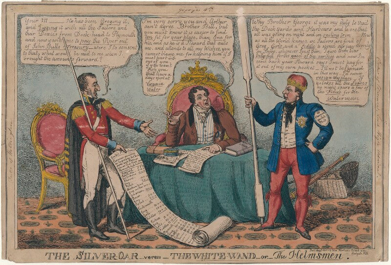 'the silver oar versus the white wand or the helmsman' npg d48719