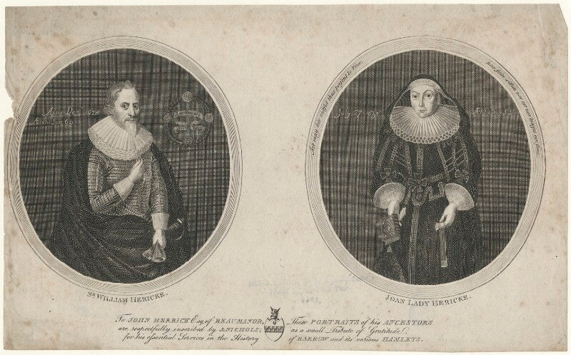 Sir william herrick (heyricke); joan herrick (née may), lady herrick npg d35712