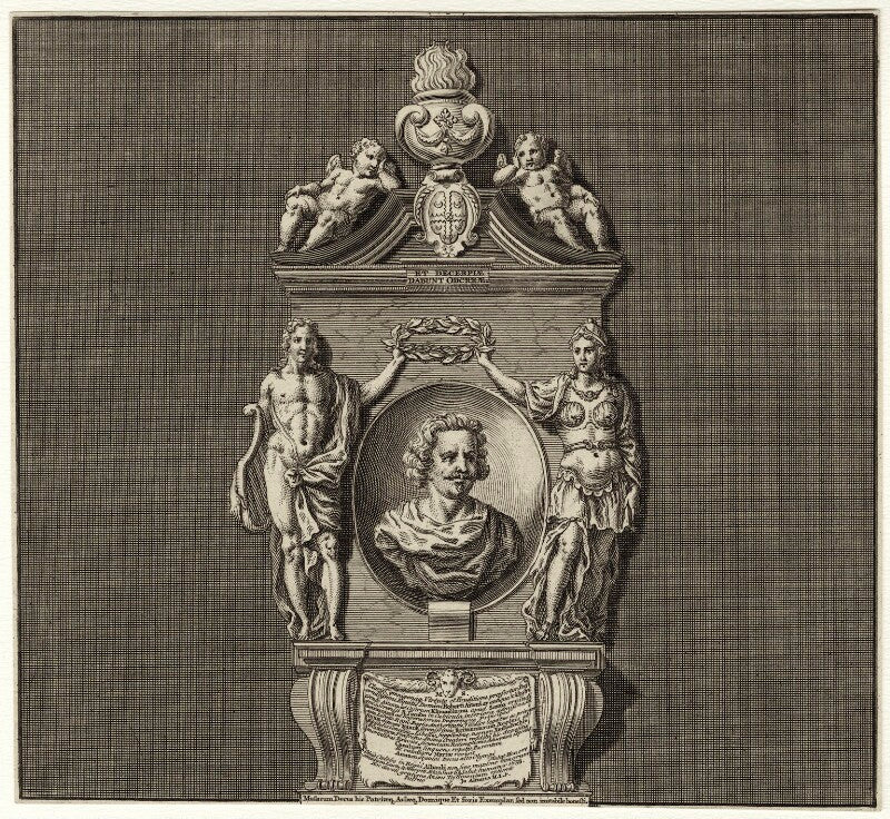 Sir robert ayton in his monument at westminster abbey npg d27219