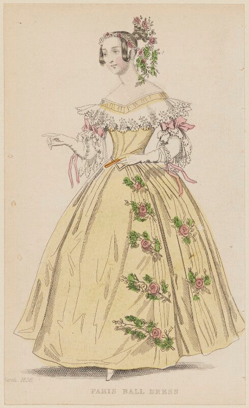 'paris ball dress', march 1836 npg d47709