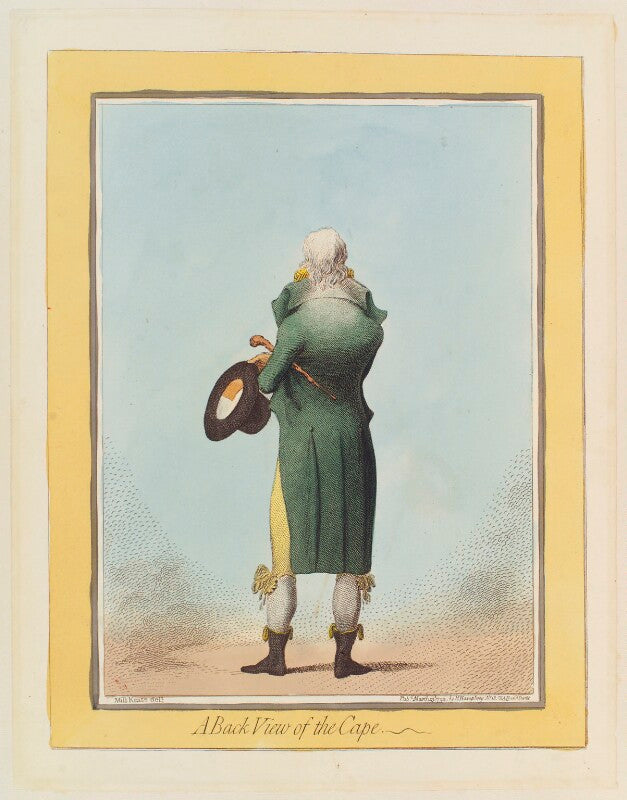'a back view of the cape' npg d12444