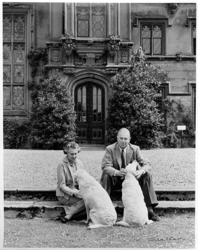 (margaret) hermione (née bulwer lytton), lady cobbold; cameron fromanteel cobbold, 1st baron cobbold npg x88676