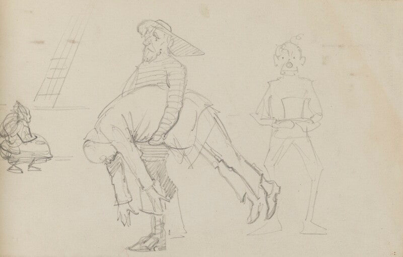 William pain, seasick with three unknown sitters npg d43259a