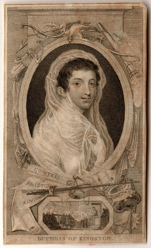 Elizabeth pierrepont (née chudleigh, later hervey), duchess of kingston npg d1107