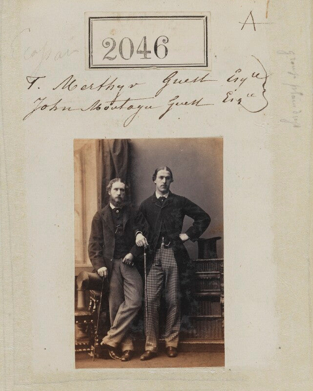 Thomas merthyr guest; montague john guest npg ax51435