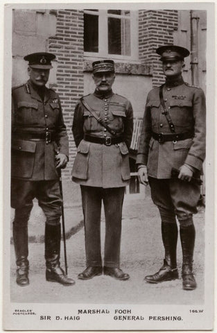 Douglas Haig, 1st Earl Haig; Ferdinand Foch; John Joseph Pershing NPG x138130