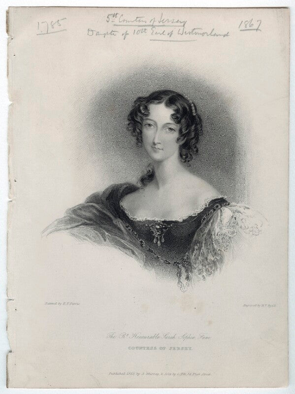 Sarah sophia child villiers (née fane), countess of jersey npg d35769