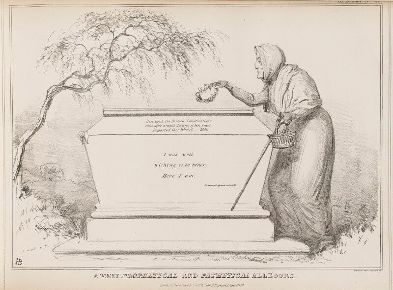 Arthur wellesley, 1st duke of wellington ('a very prophetical and pathetical allegory') npg d41054