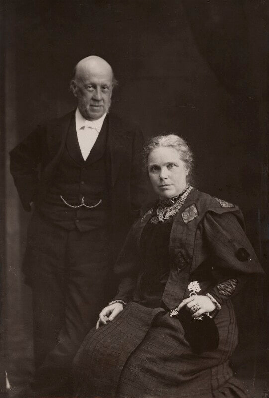 Samuel augustus barnett; dame henrietta octavia weston barnett npg x696