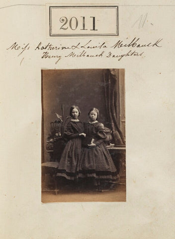 Katherine Henrietta Venezia Grey (née Milbank); Louisa Elizabeth Jane Arkwright (née Milbank) NPG Ax51401