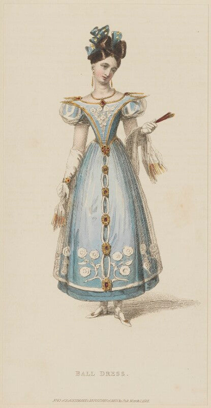 'ball dress', march 1828 npg d47609
