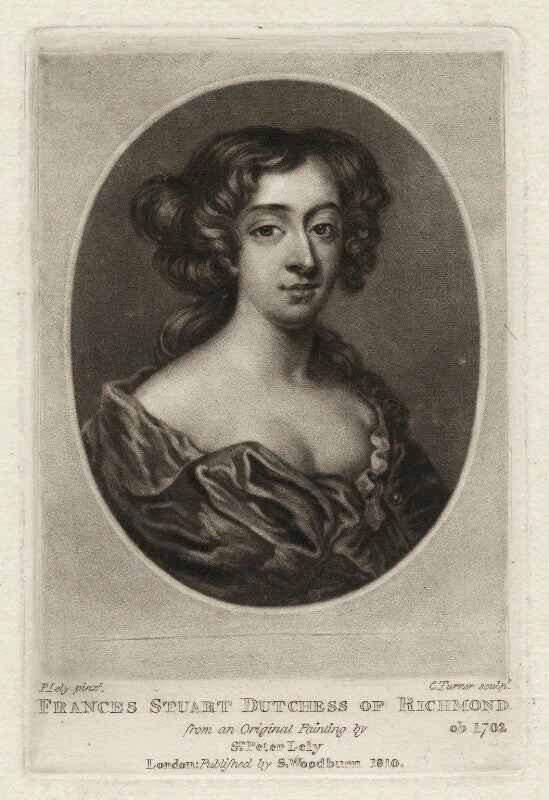 Frances teresa stuart, duchess of richmond and lennox npg d39743