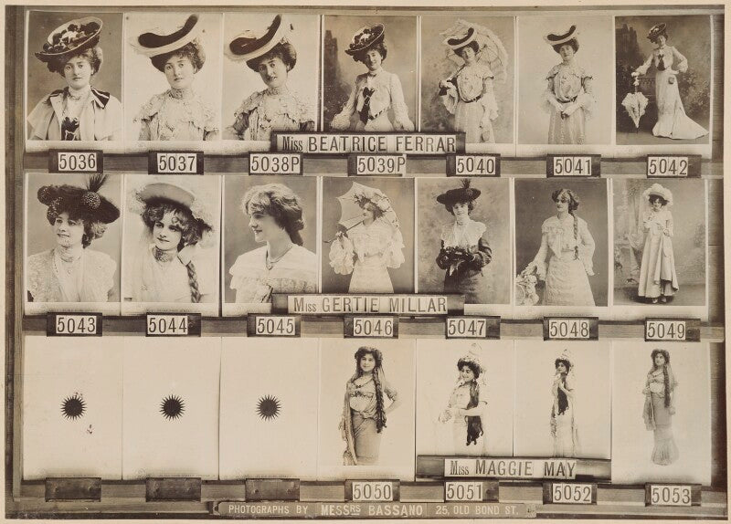 Beatrice ferrar; gertie millar; maggie may npg ax136827