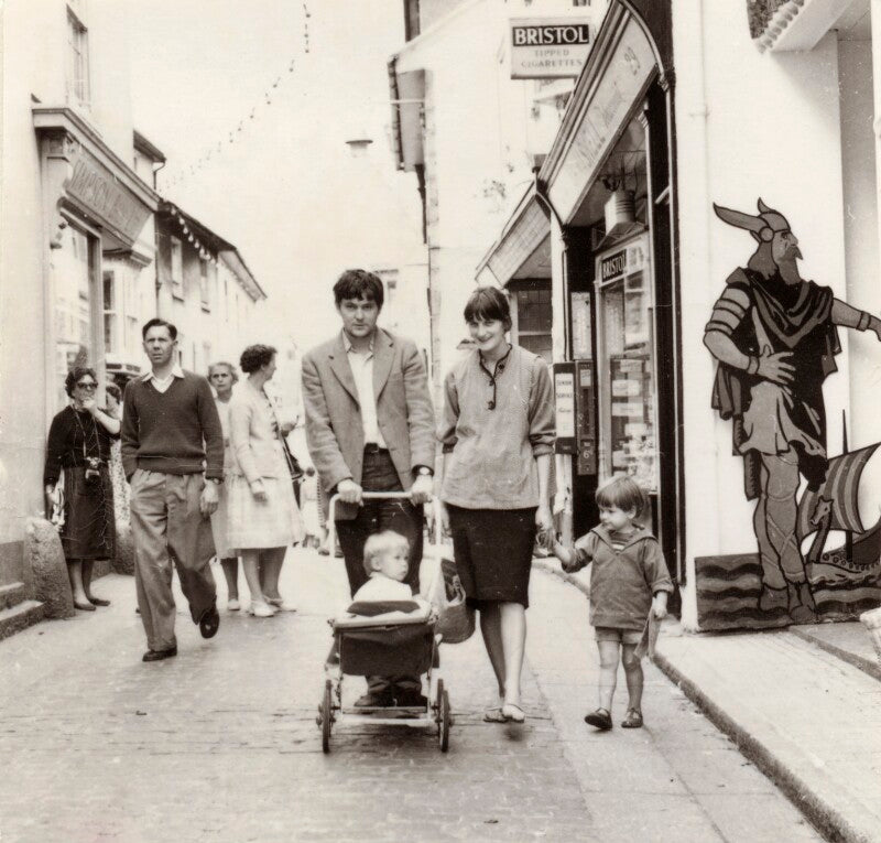 Tony shiels with his family (tony shiels; christine price; ewan shiels; gareth shiels) npg x134750