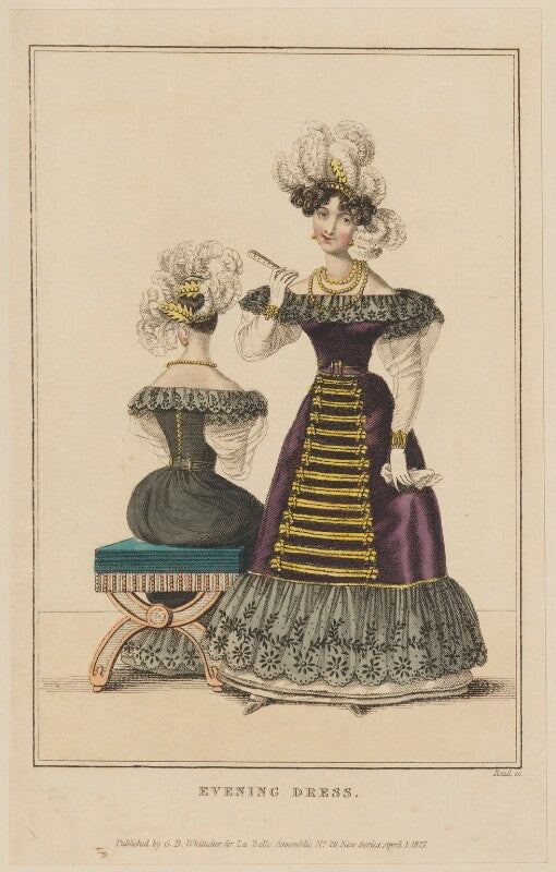 'evening dress', april 1827 npg d47595